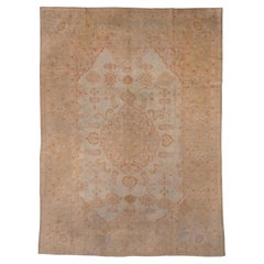 Antique Turkish Oushak Carpet, Soft Palette
