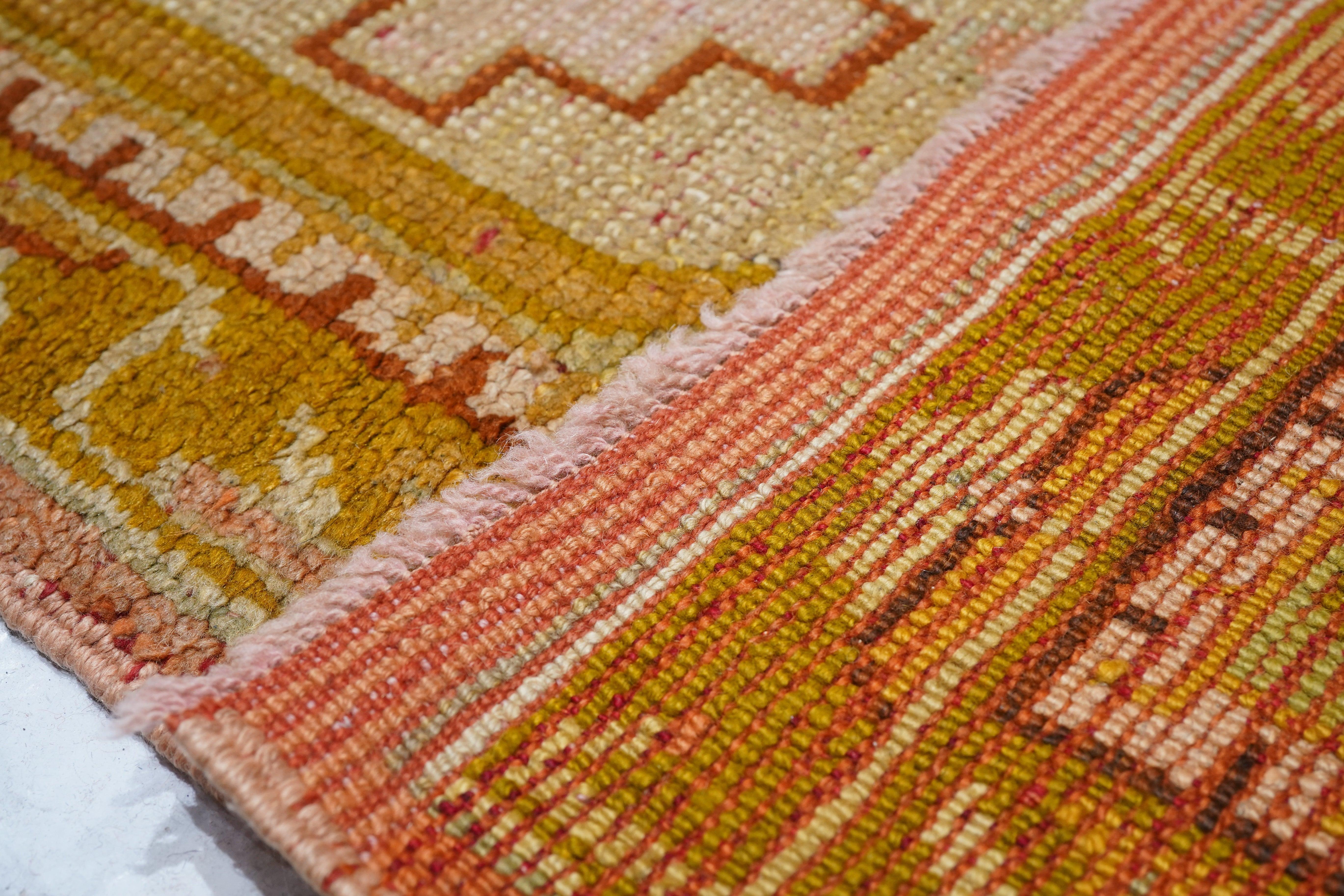 Antique Oushak Rug 10'5'' x 18'10'' For Sale 2