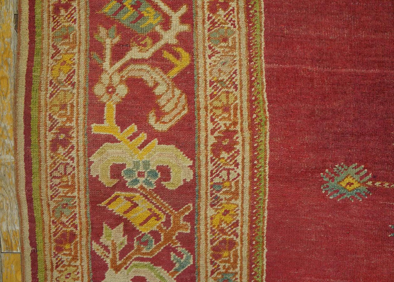 19th Century Turkish Ghiordes Oushak Carpet ( 10' x 14' - 305 x 427 ) For Sale 7