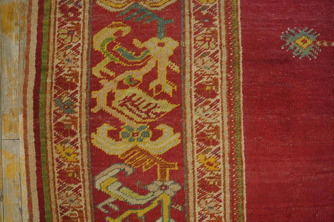 19th Century Turkish Ghiordes Oushak Carpet ( 10' x 14' - 305 x 427 ) For Sale 12