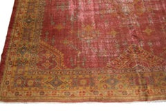 Antique Turkish Oushak Handmade Oushak Oushak 1870
