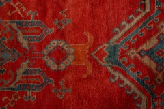 Antique Turkish Oushak Handwoven Luxury Wool Red Rug,  14'4 x 20' Size