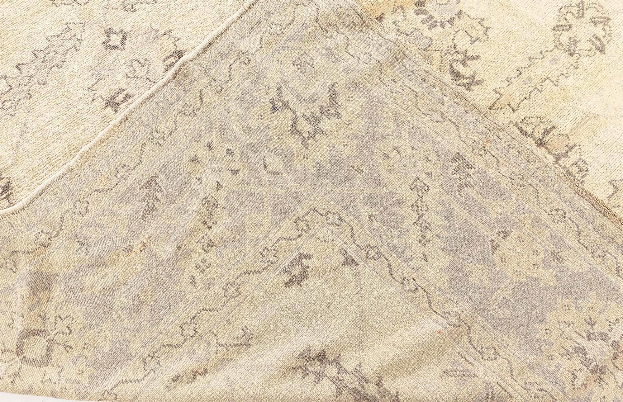 Antique Turkish Oushak Handwoven Wool Carpet Doris Leslie Blau For Sale 3
