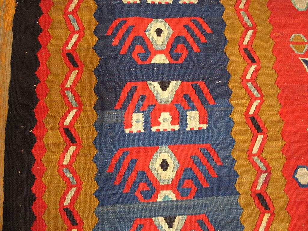 Wool Early 20th Century Turkish Oushak Kilim ( 9'9