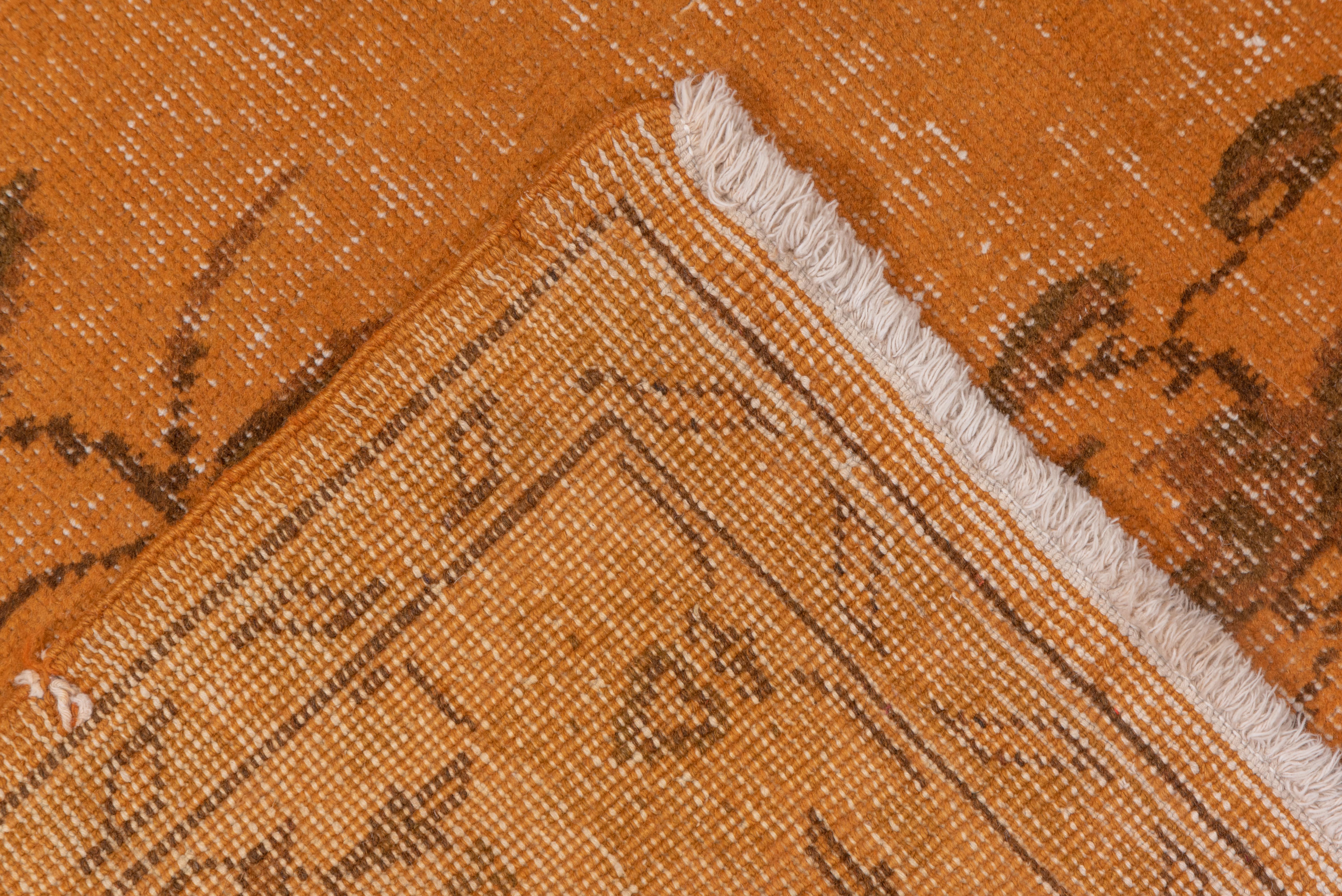 Antiker türkischer Oushak-ähnlicher Teppich  (Handgeknüpft) im Angebot