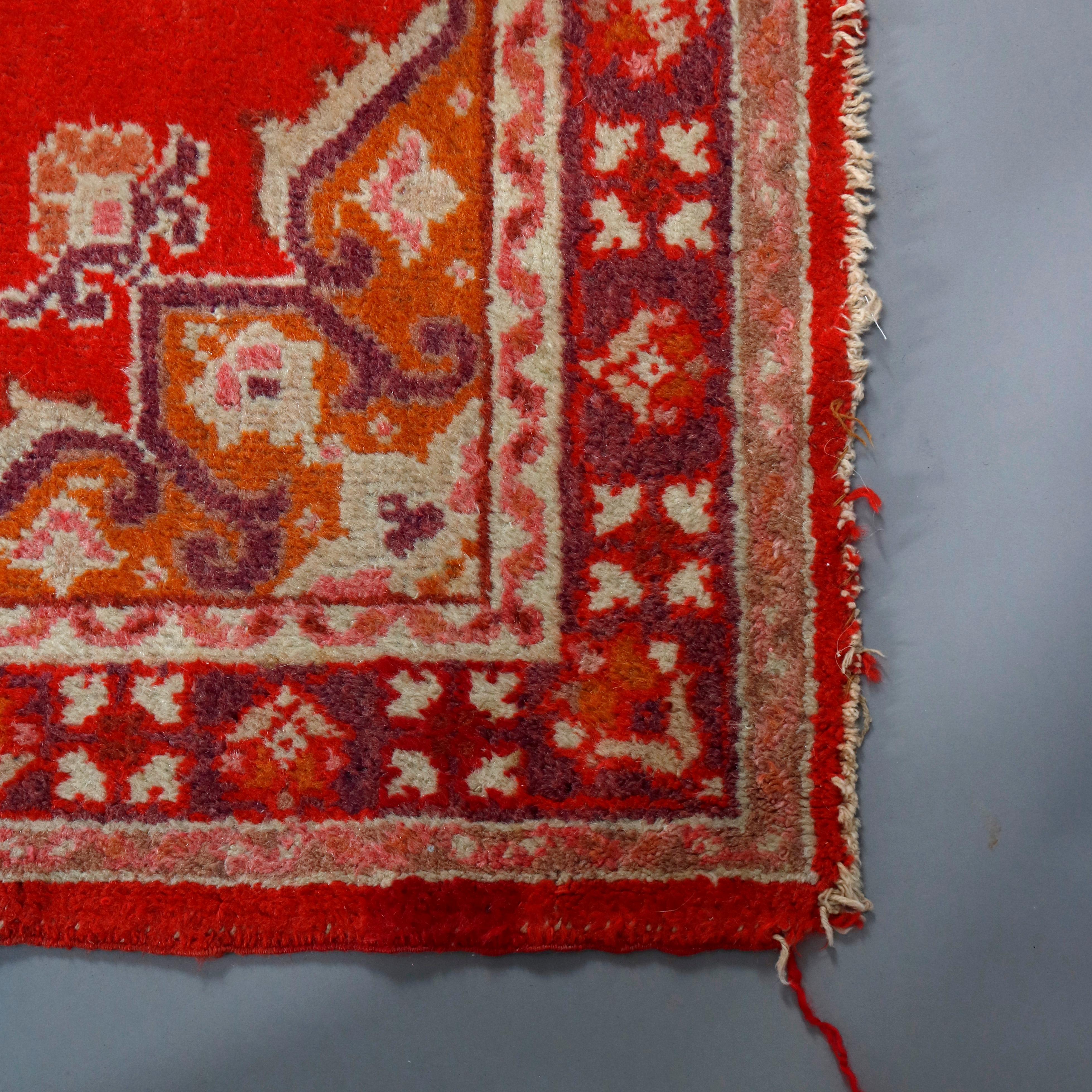 Antique Turkish Oushak Oriental Rug, circa 1920 1