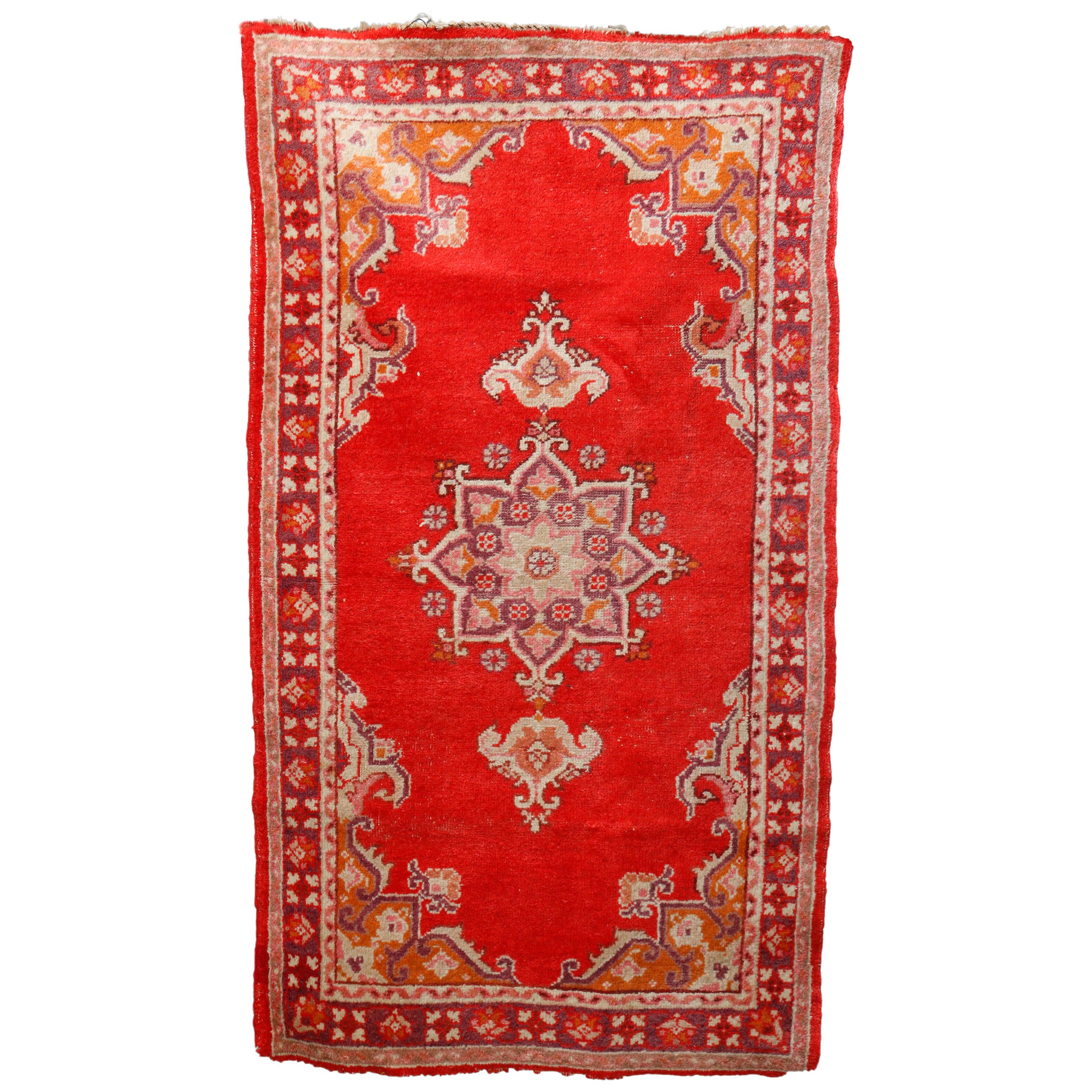 Antique Turkish Oushak Oriental Rug, circa 1920
