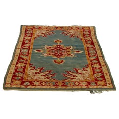 Antique Turkish Oushak Oriental Wool Rug C1920