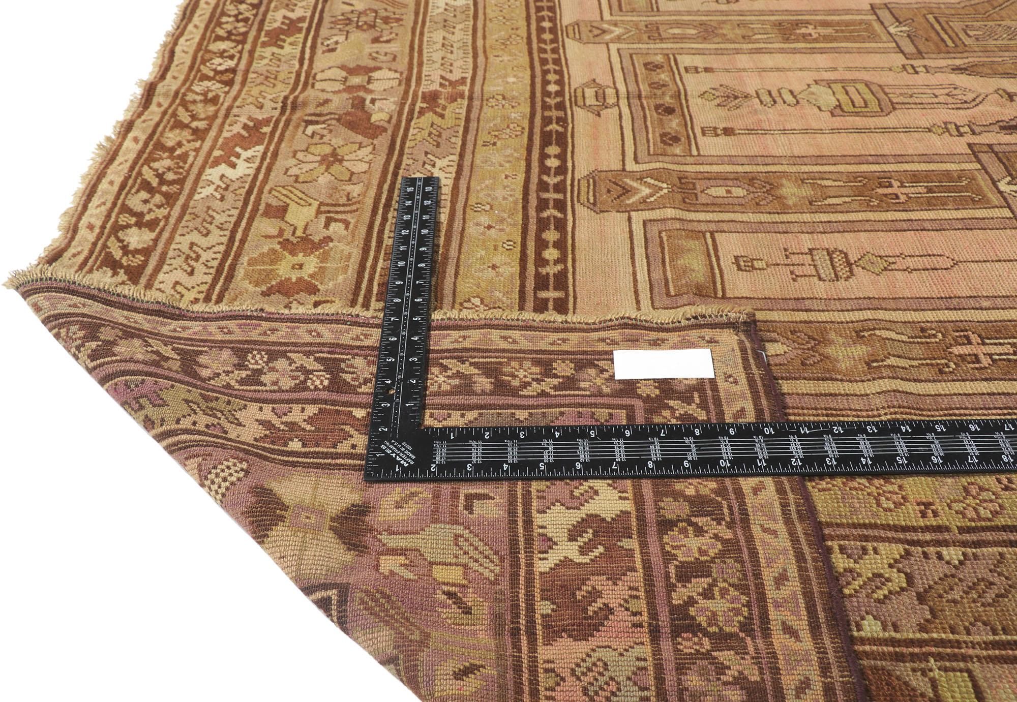 Antique Turkish Prayer Rug with Multiple Mihrabs In Good Condition For Sale In Dallas, TX