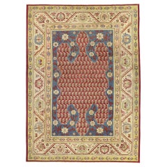 Antique Turkish Oushak Rug, 09'05 x 12'11