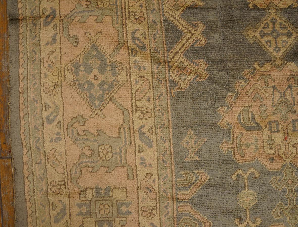 Early 20th Century Turkish Oushak Carpet ( 10' x 12'1'' - 305 x 368 ) For Sale 9