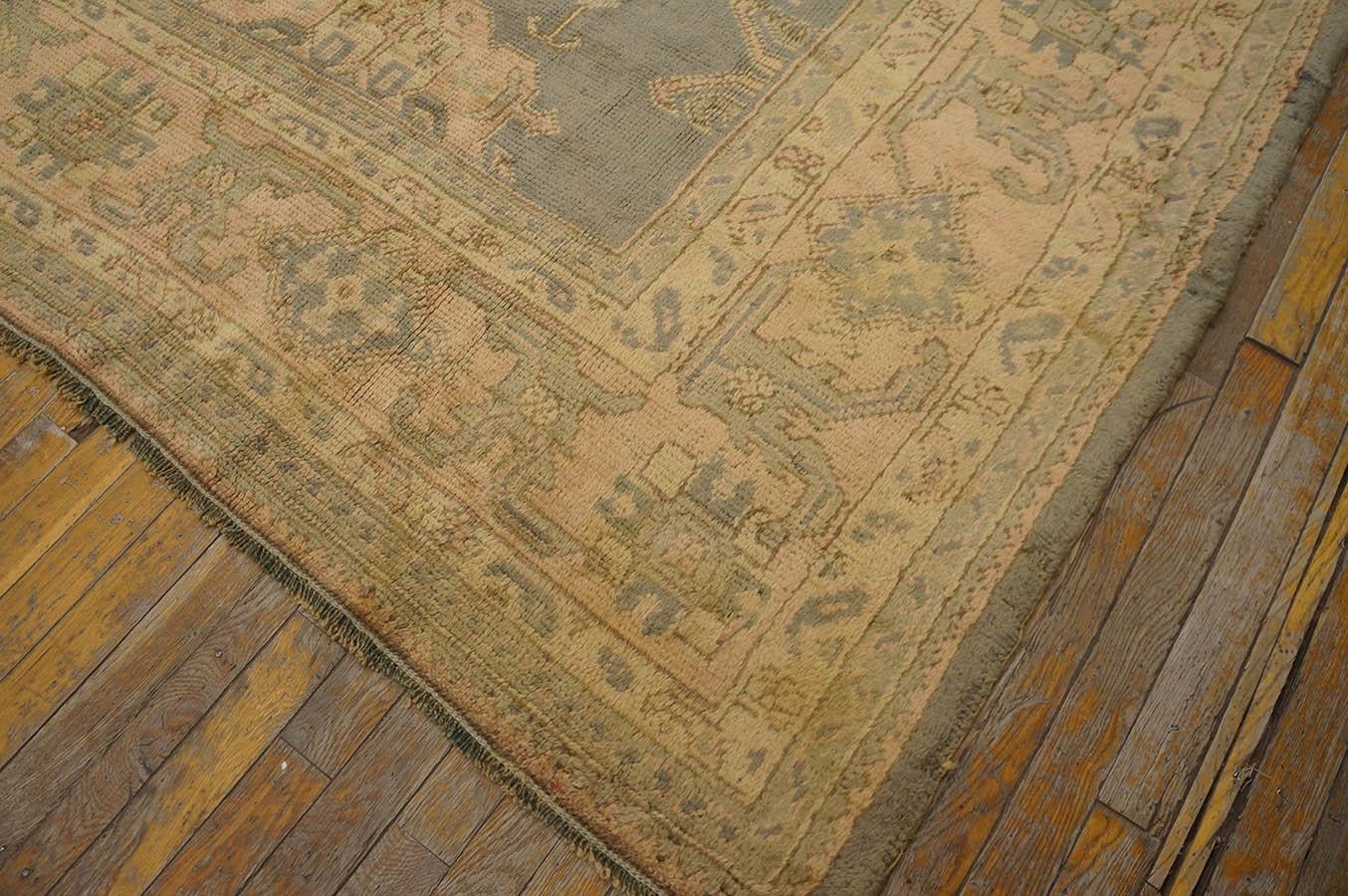 Türkischer Oushak-Teppich des frühen 20. Jahrhunderts ( 10' x 12'1'' - 305 x 368 ) im Angebot 11