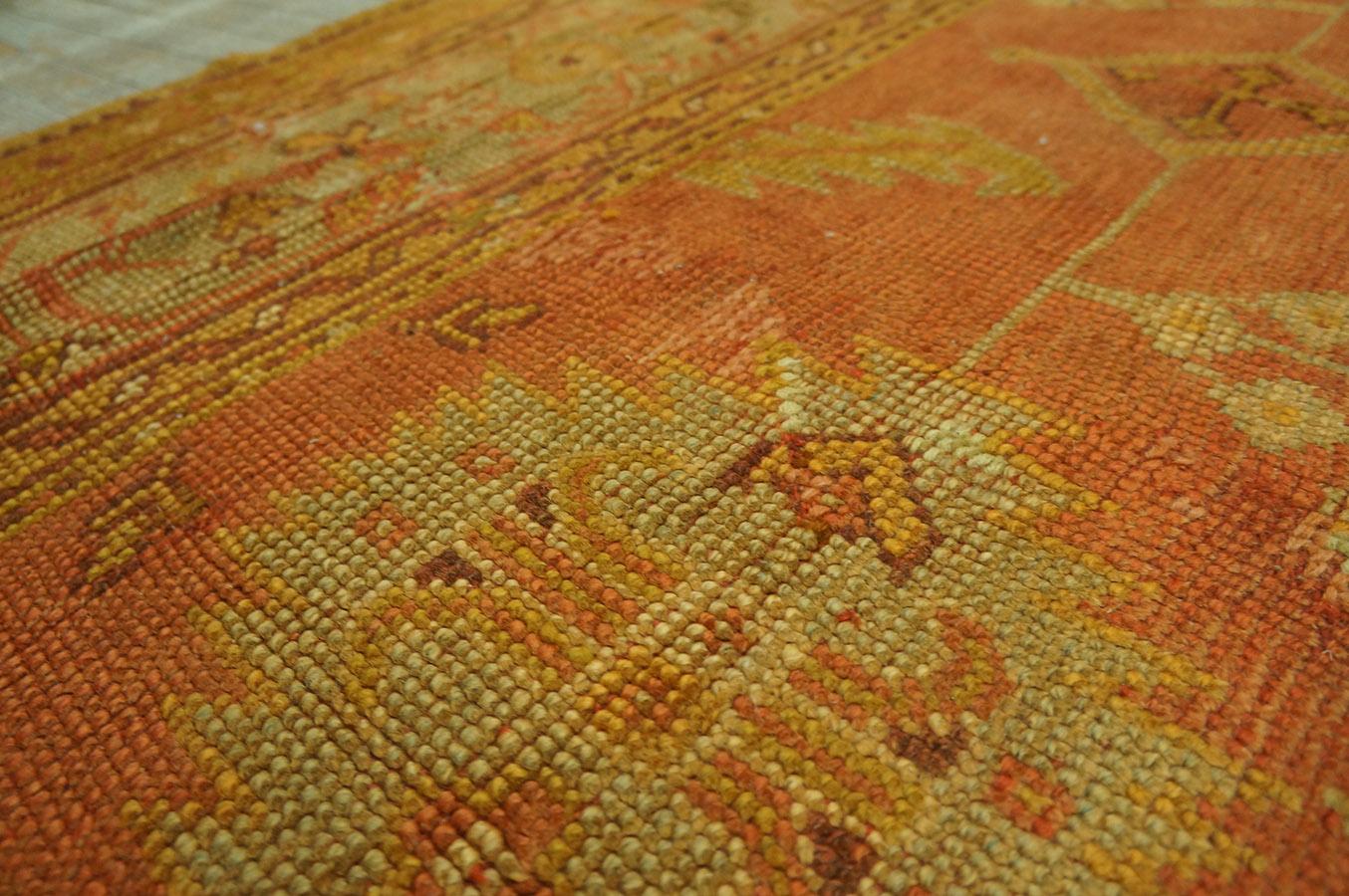 Early 20th Century Turkish Oushak Carpet ( 10'5'' x 12'6'' - 318 x 382 ) For Sale 9
