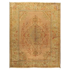 Alfombra turca antigua Oushak 10' x 12'6