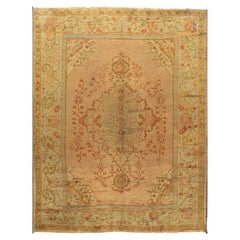 Ancien tapis turc d'Oushak, 2,69 m x 3,48 m