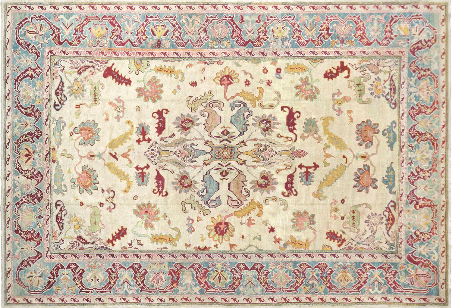 Antiker türkischer Oushak-Teppich - 10'10