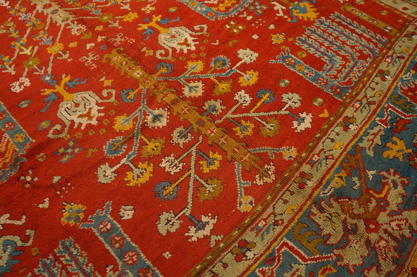 Late 19th Century Turkish Oushak Carpet  ( 11' 5'' x 14' 6'' - 348 x 442 cm ) For Sale 3