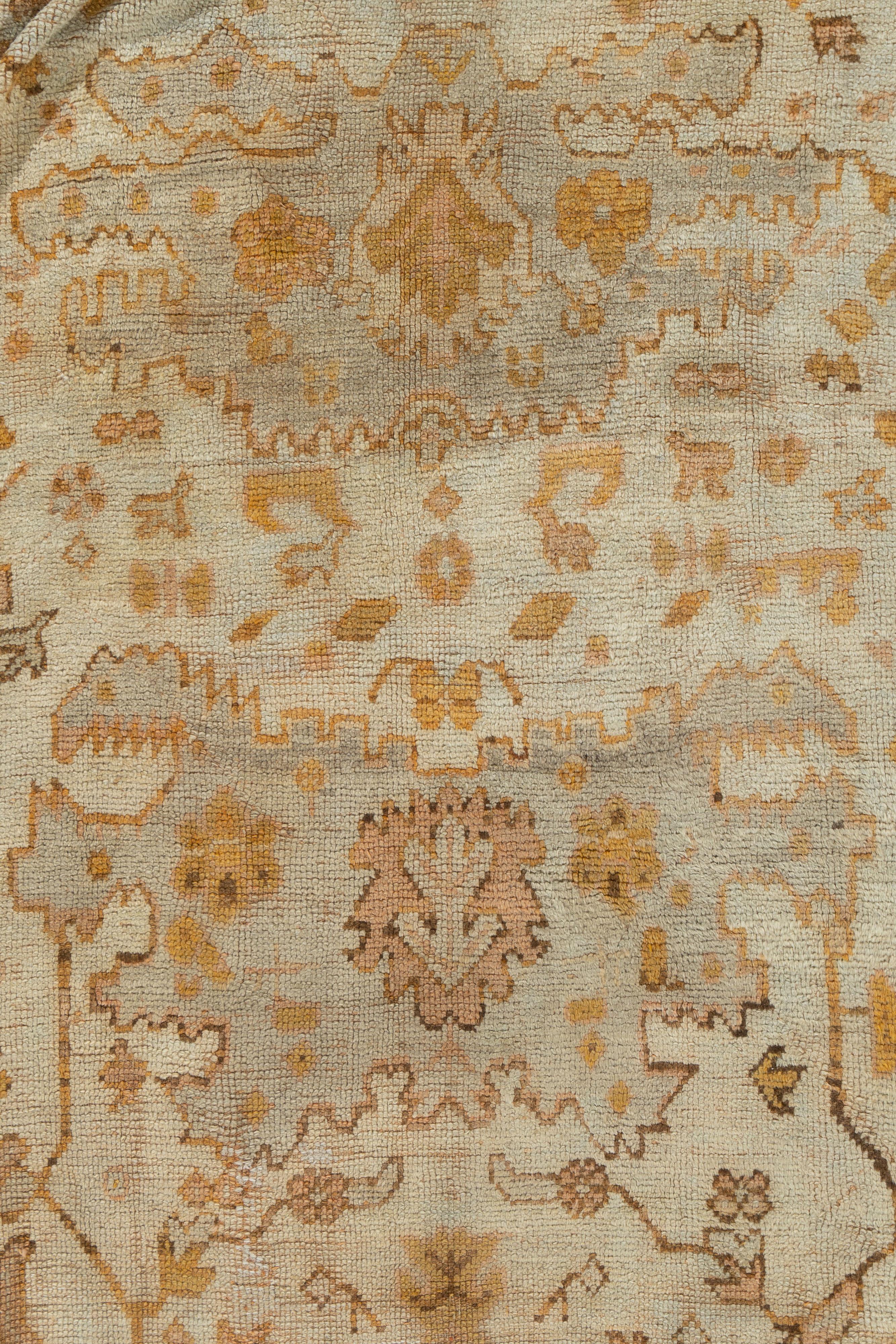 Ancien tapis turc d'Oushak 11'5 X 13'2 en vente 4