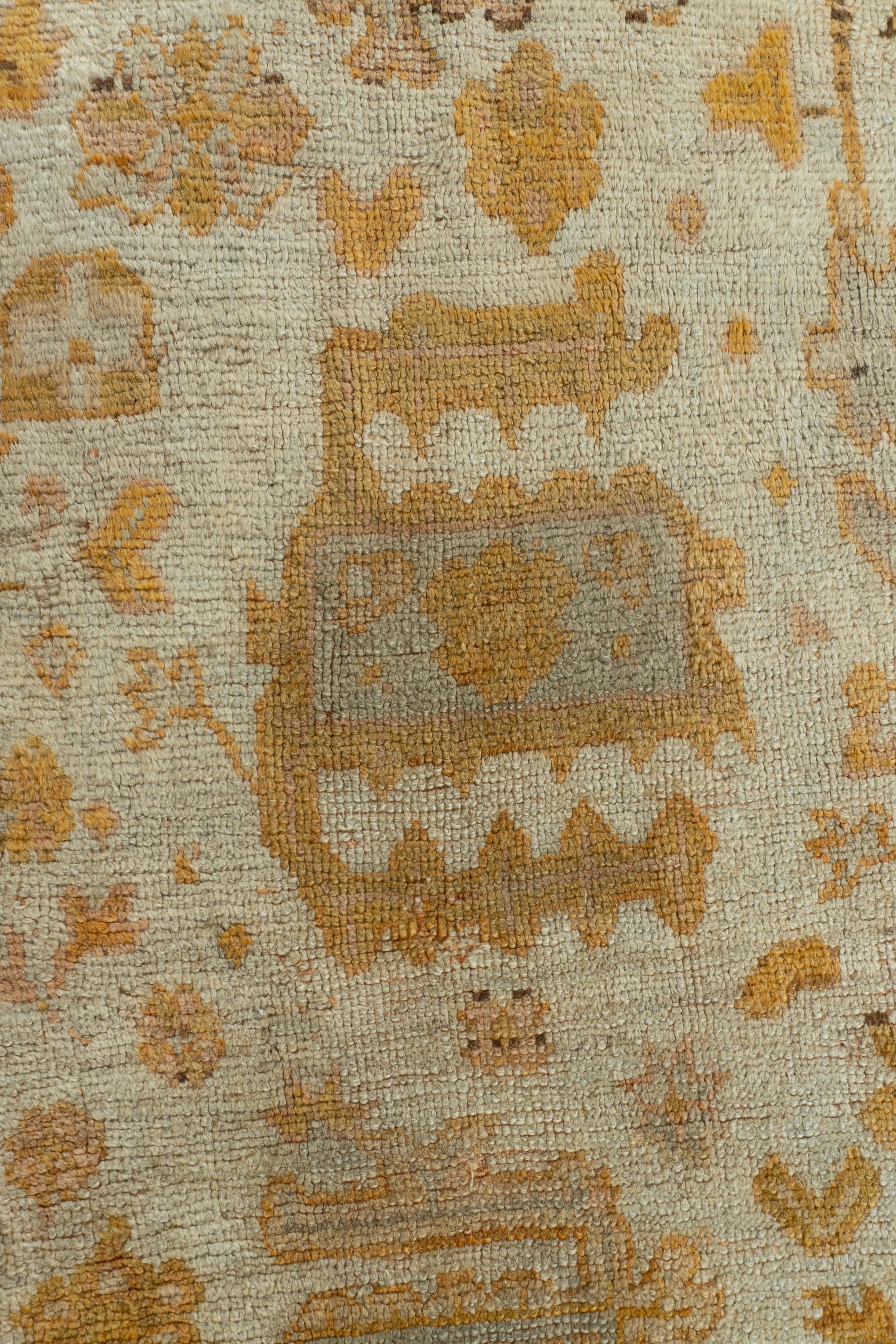 Ancien tapis turc d'Oushak 11'5 X 13'2 en vente 7