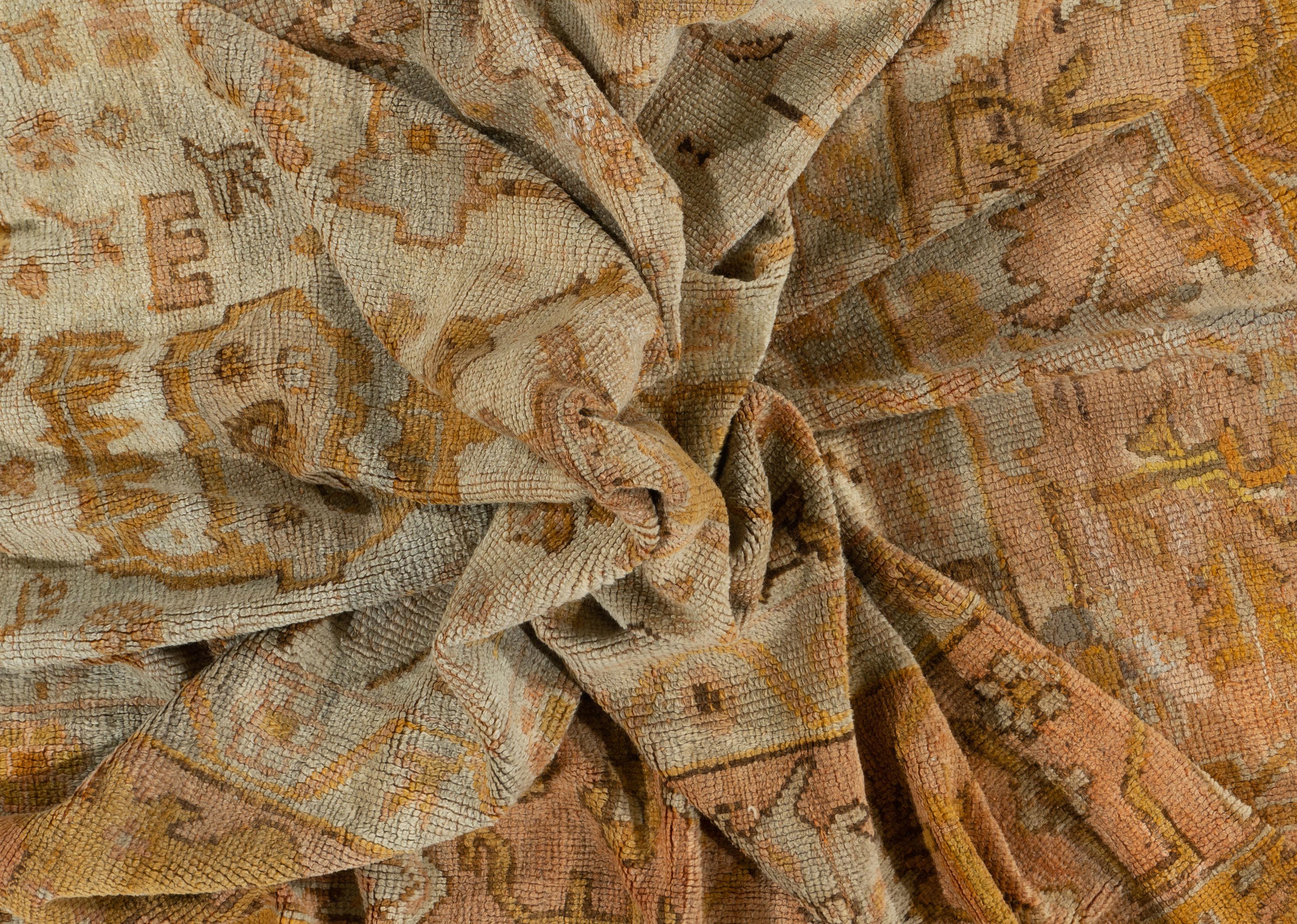 Ancien tapis turc d'Oushak 11'5 X 13'2 en vente 2