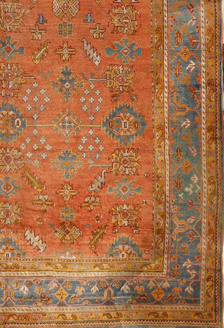 Antiker türkischer Oushak-Teppich 12'4 x 20'6 (Türkisch) im Angebot