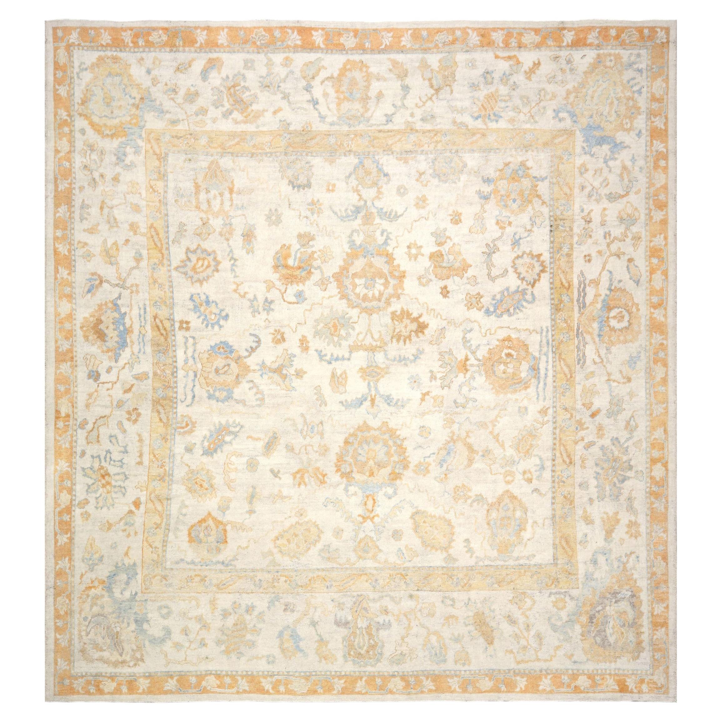 Antique Turkish Oushak Rug - 13' x 14'