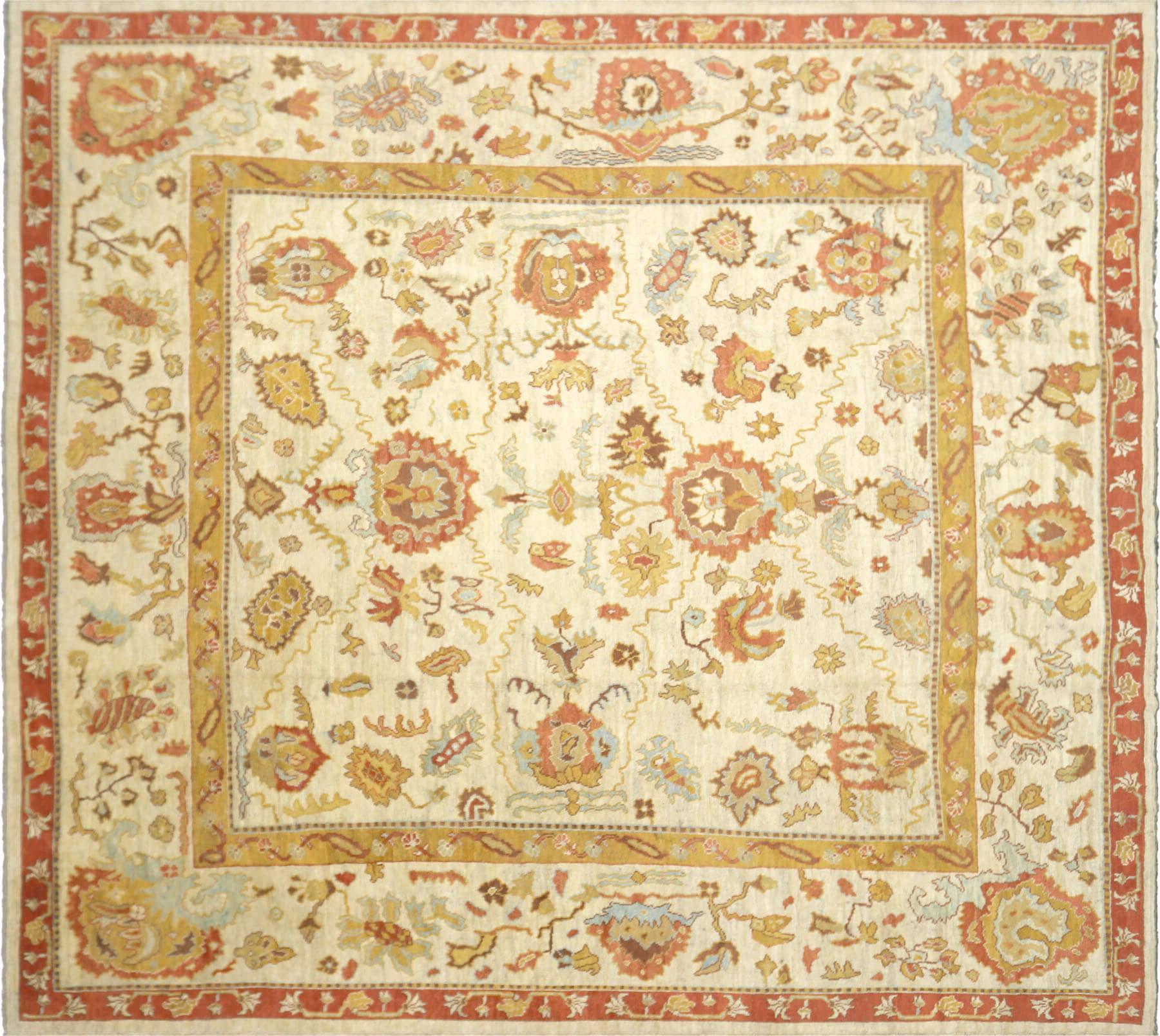 Antiker türkischer Oushak-Teppich - 13' x 14'3