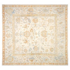 Antique Turkish Oushak Rug, 13' x 14'