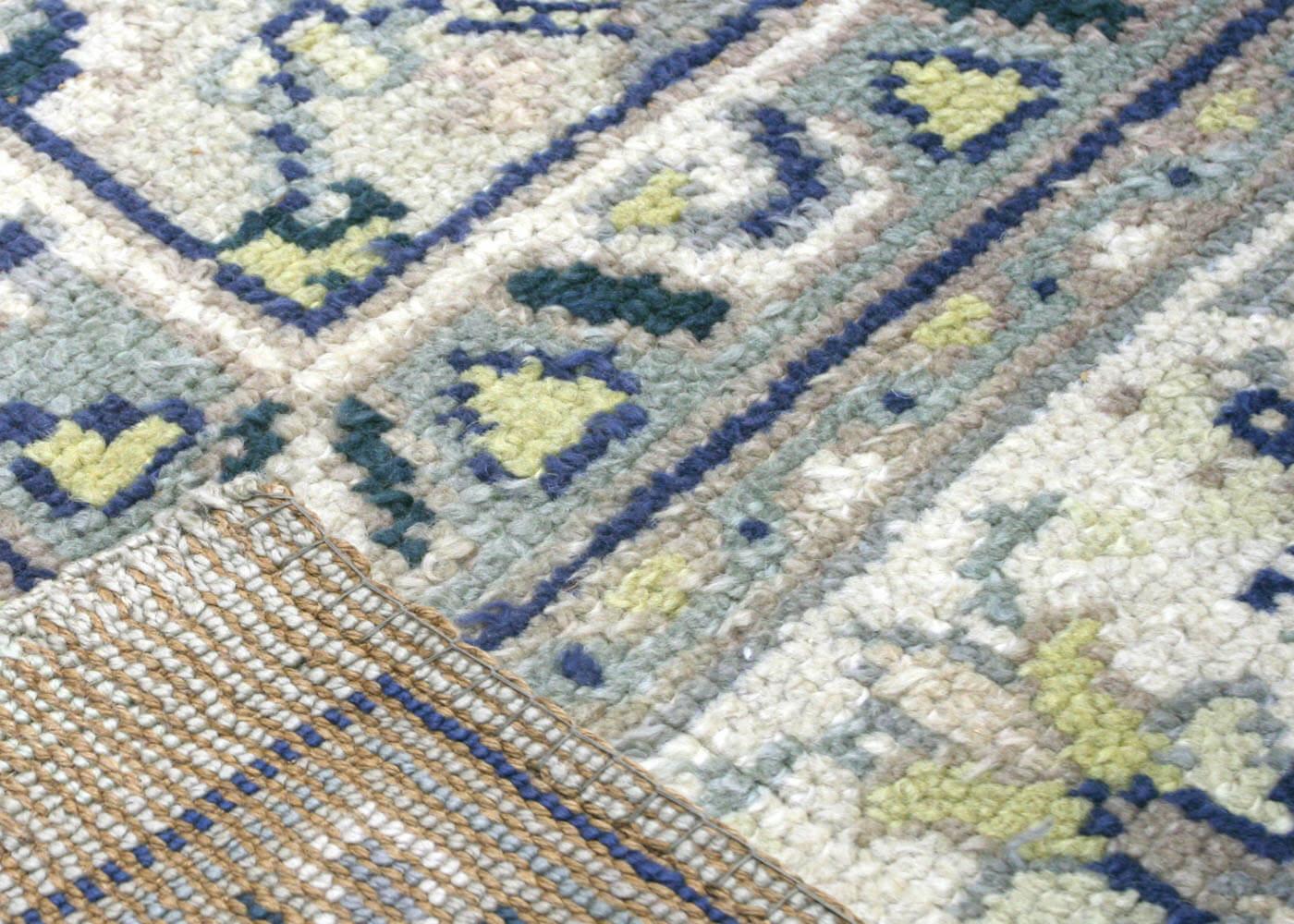 Tissé à la main Ancien tapis turc Oushak - 13'2