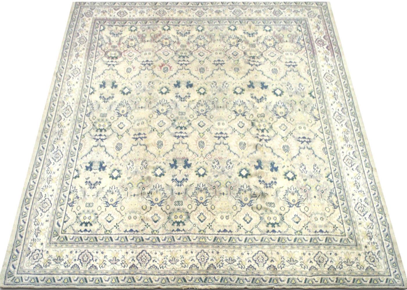 Laine Ancien tapis turc Oushak - 13'2