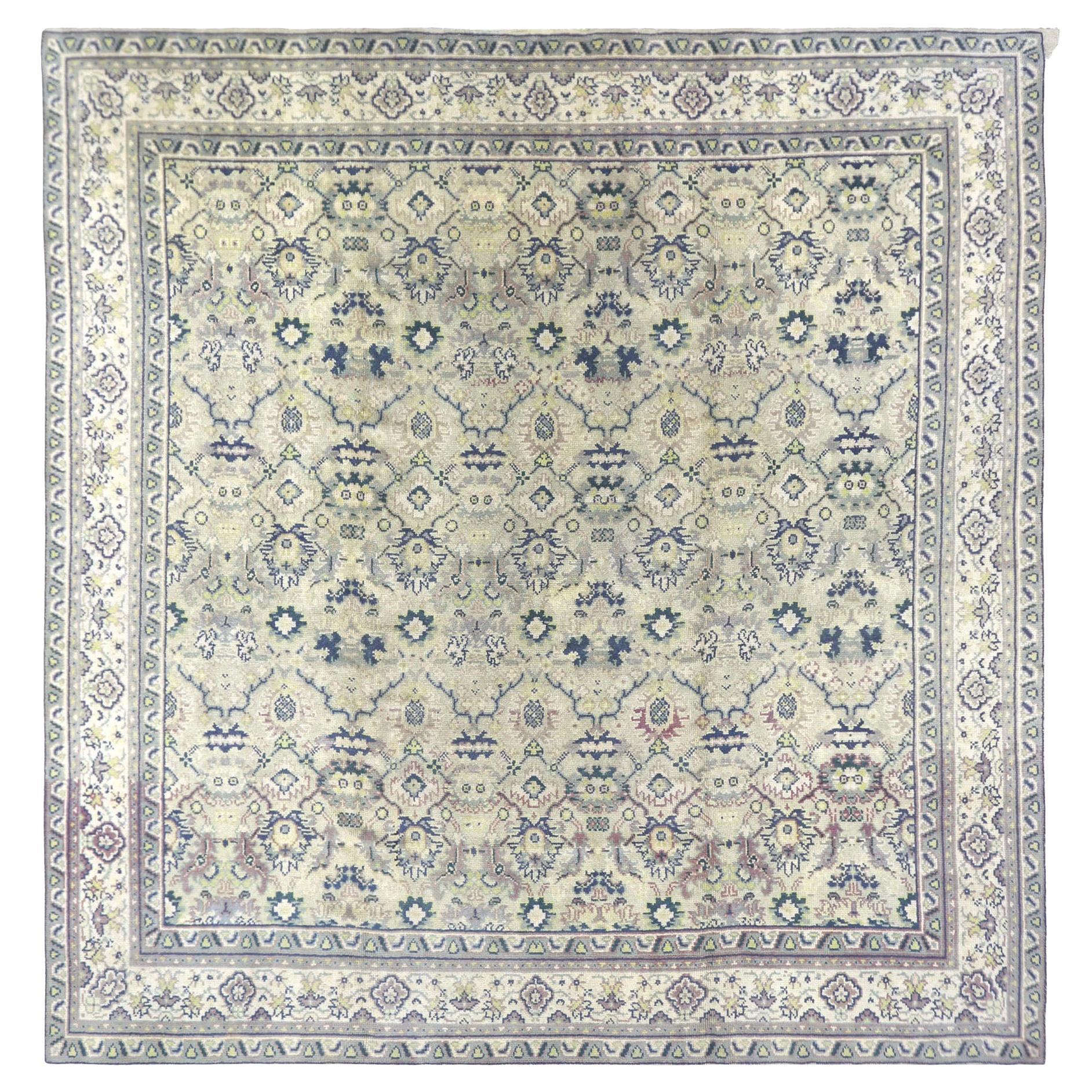 Antique Turkish Oushak Rug - 13'2" x 13'2"