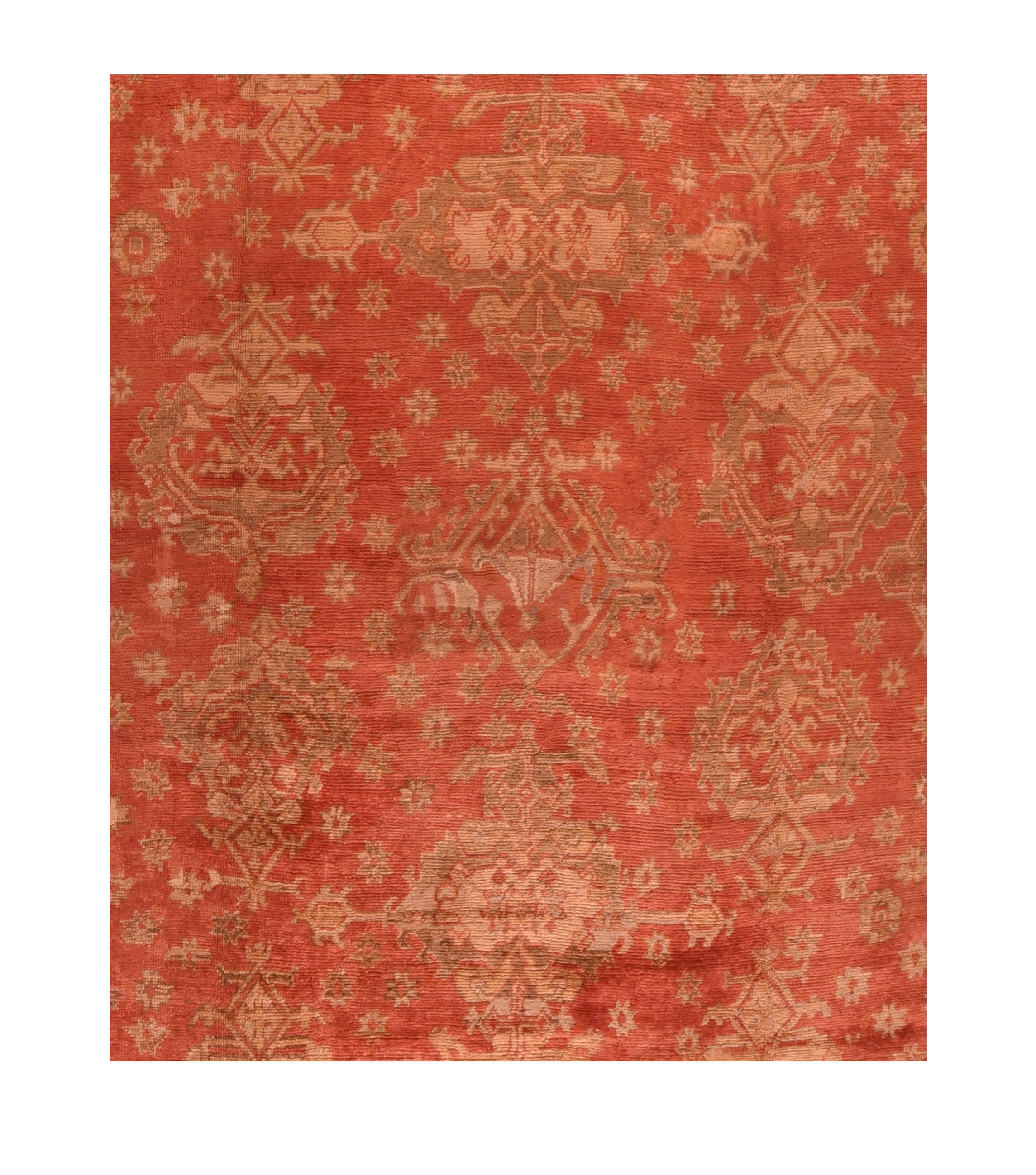 Antiker türkischer Oushak-Teppich 14'2 x 20'6 (Türkisch) im Angebot