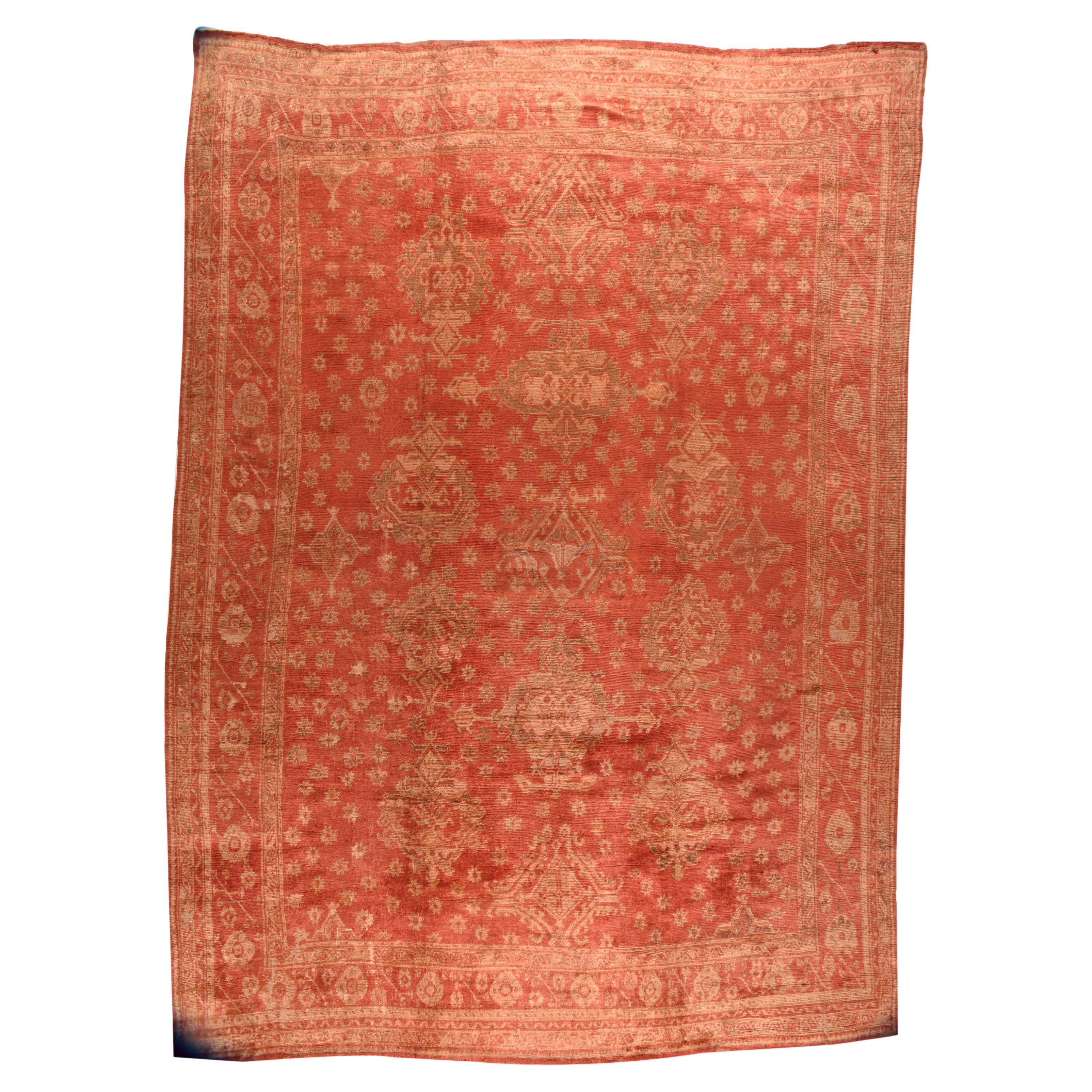 Antique Turkish Oushak Rug 14’2” x 20’6”
