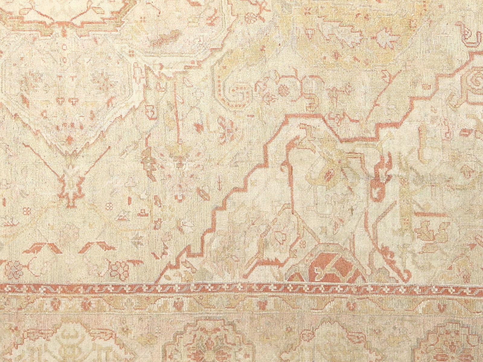 Early 20th Century Antique Turkish Oushak Rug - 14'8