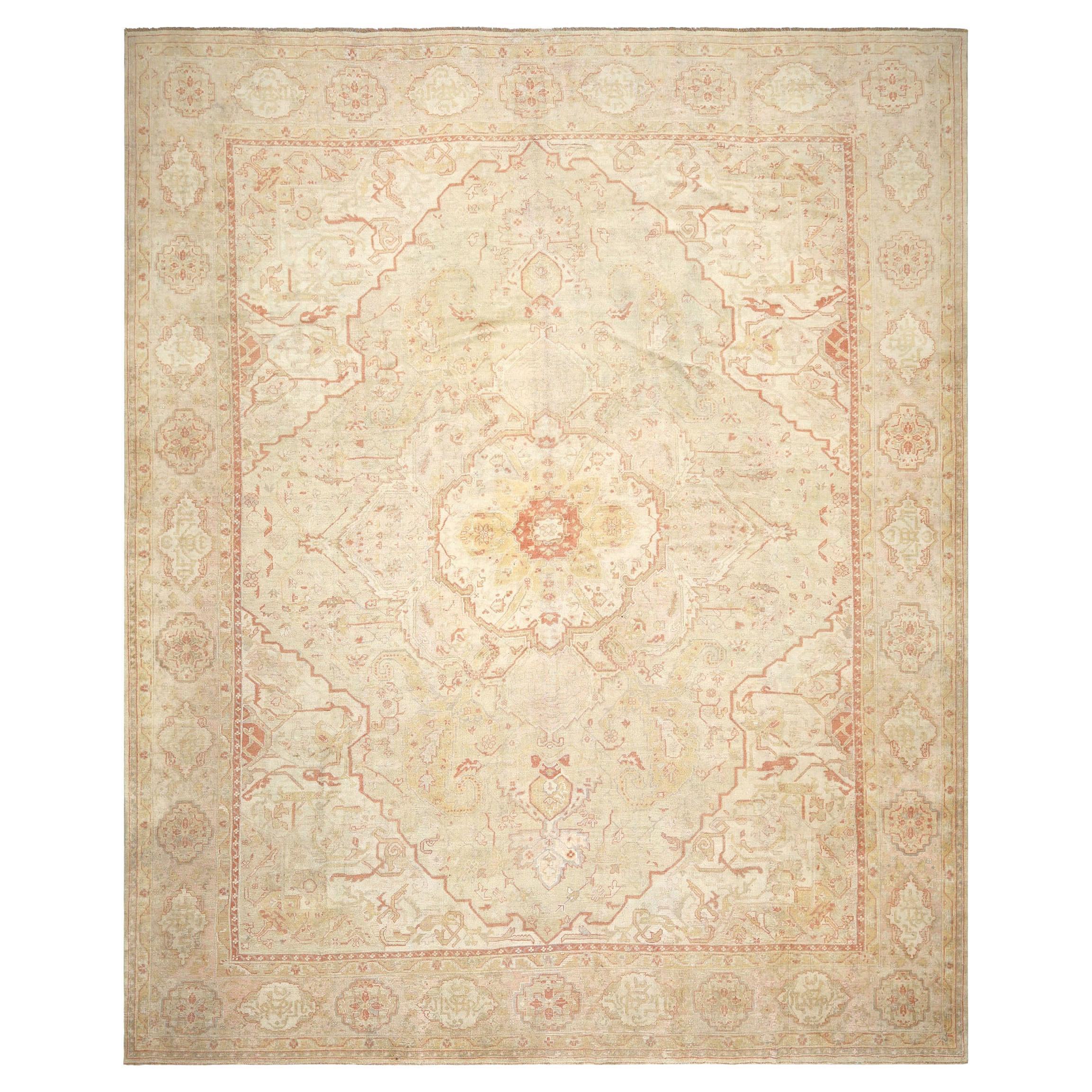Tappeto antico turco Oushak - 14'8" x 18'
