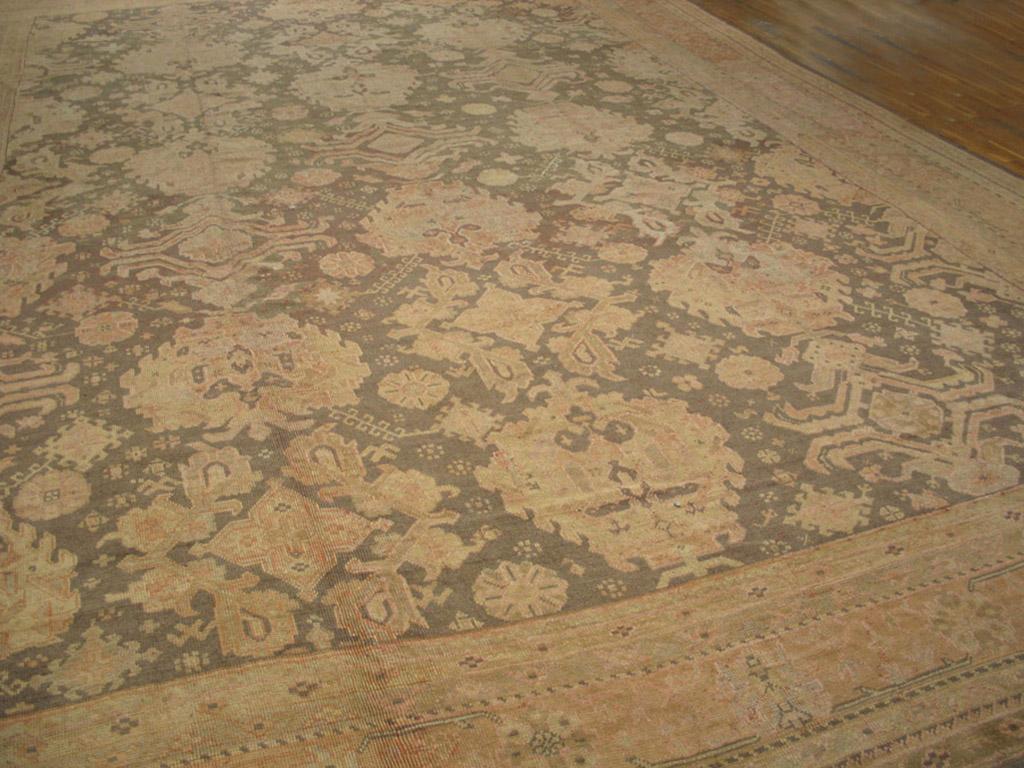 Early 20th Century Turkish Oushak Carpet ( 16' x 21'6