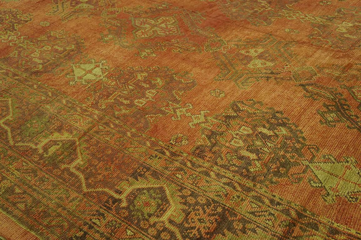 Early 20th Century Turkish Oushak Carpet ( 17' x 19'8