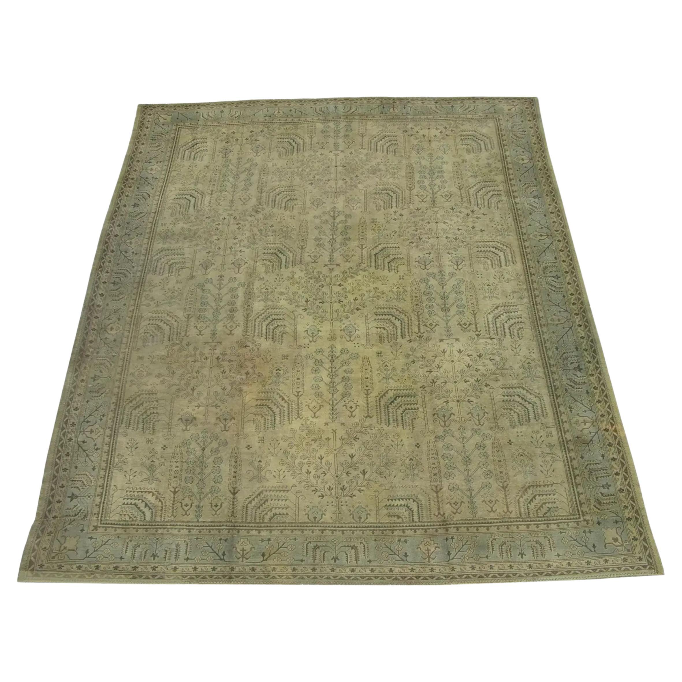 Ancien tapis turc d'Oushak 19'0'' X 15'0''