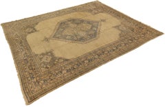 Antique Turkish Oushak Rug, 1920, 14 ft 7 in x 12 ft 3 in