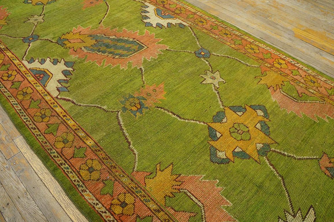 Late 19th Century Turkish Oushak Carpet ( 4'4
