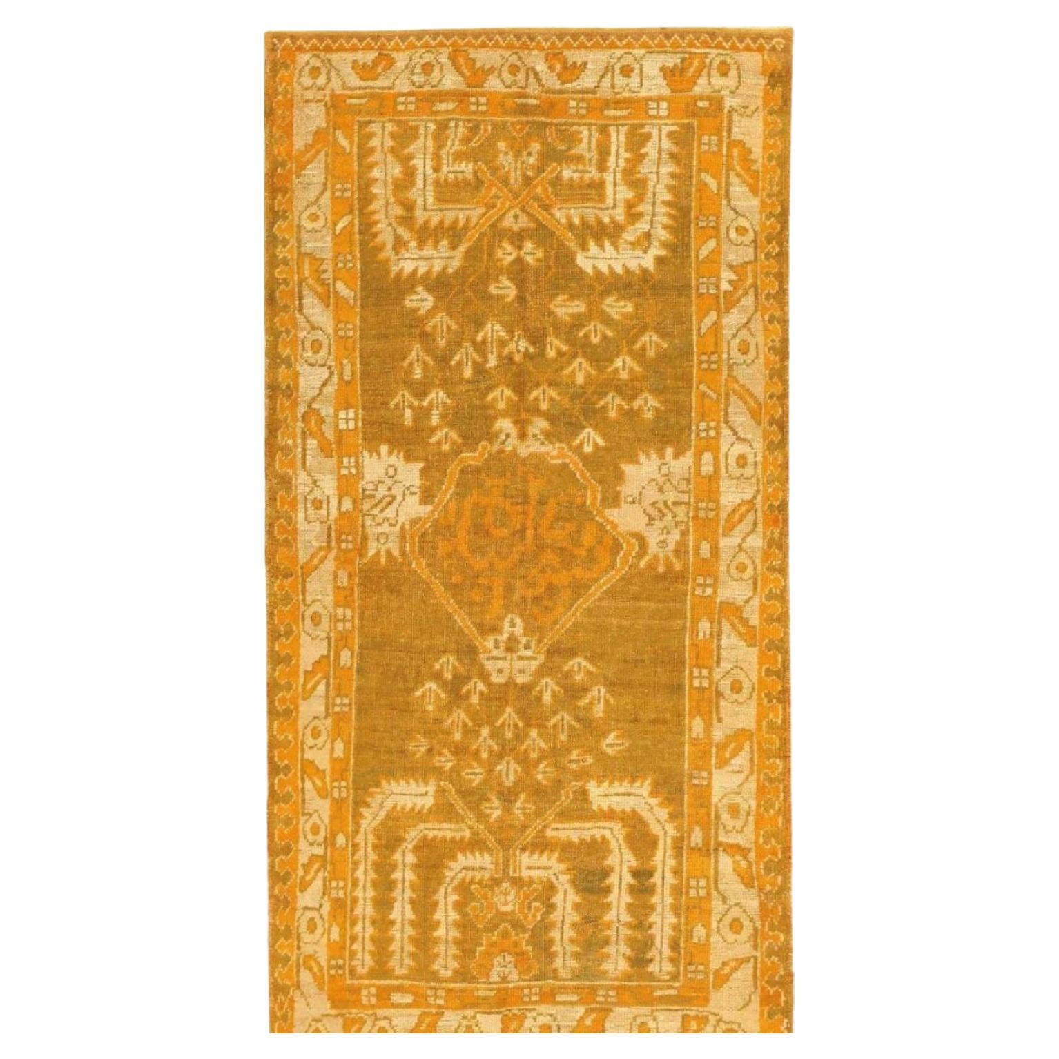 Antique Turkish Oushak Rug For Sale