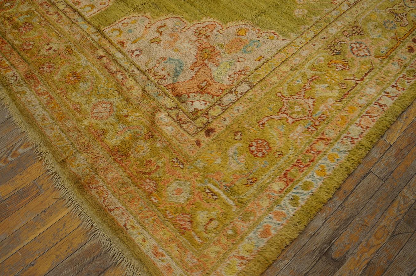 Ancien tapis turc Oushak 7' 8'' x 13' 0'' en vente 8