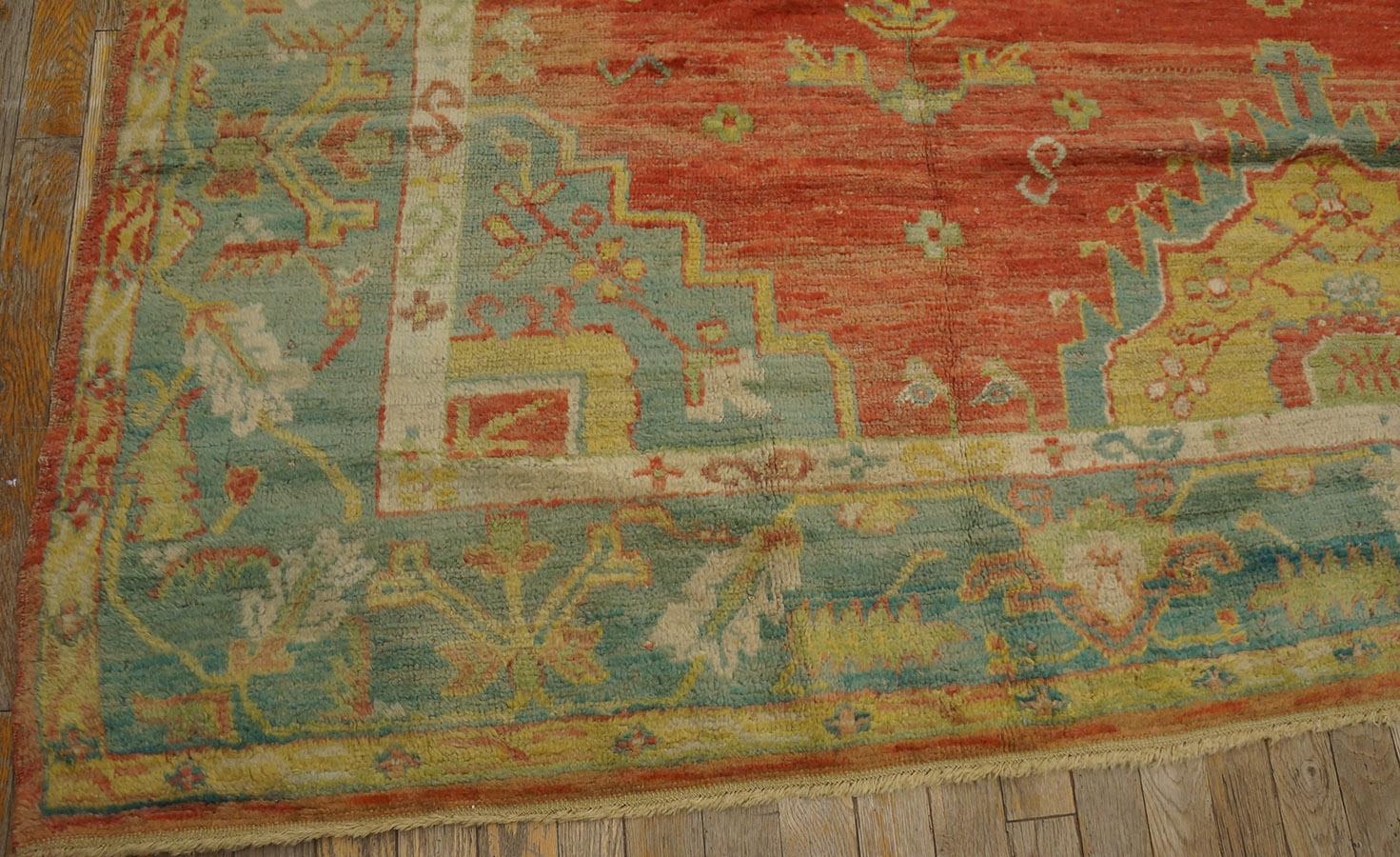 Ancien tapis turc d'Oushak ancien 7' 9'' x 10' 0'' en vente 6