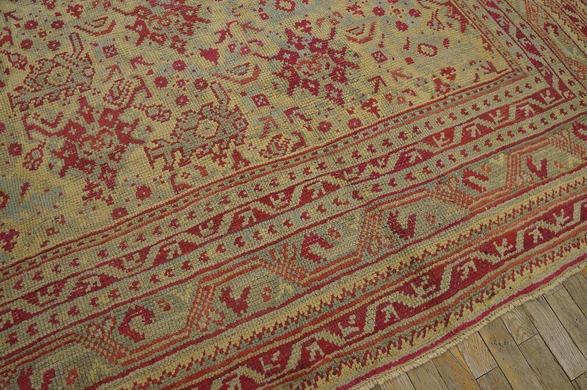 Early 20th Century Antique Turkish Oushak Rug For Sale