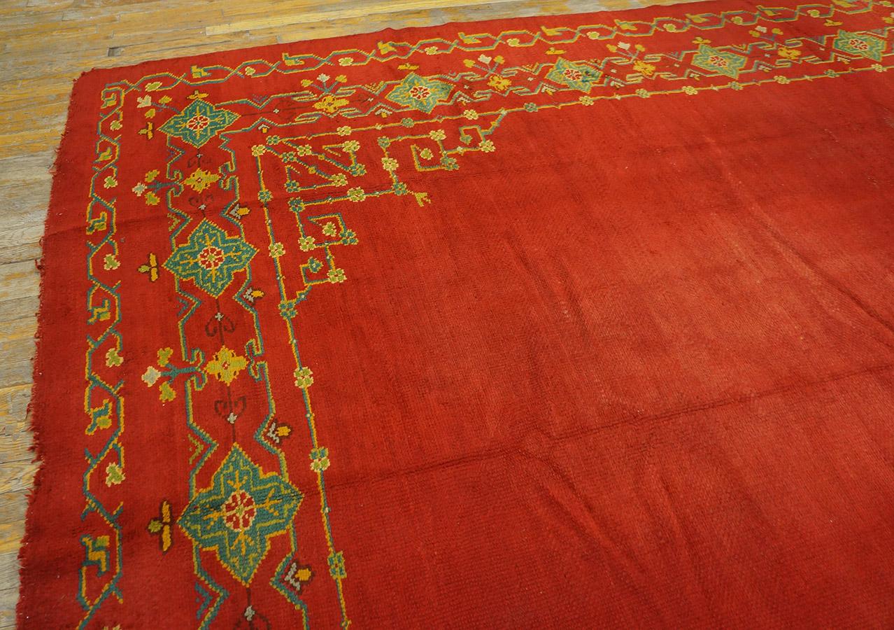 Late 19th Century Turkish Oushak Carpet ( 9'10'' x 13'3'' - 300 x 405 ) For Sale 7