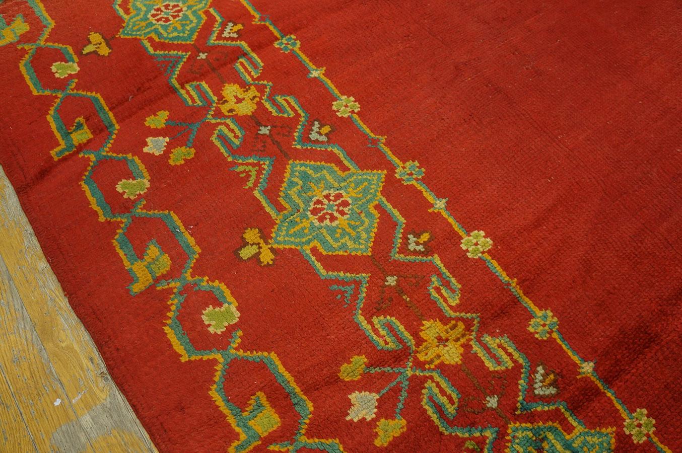 Late 19th Century Turkish Oushak Carpet ( 9'10'' x 13'3'' - 300 x 405 ) For Sale 8
