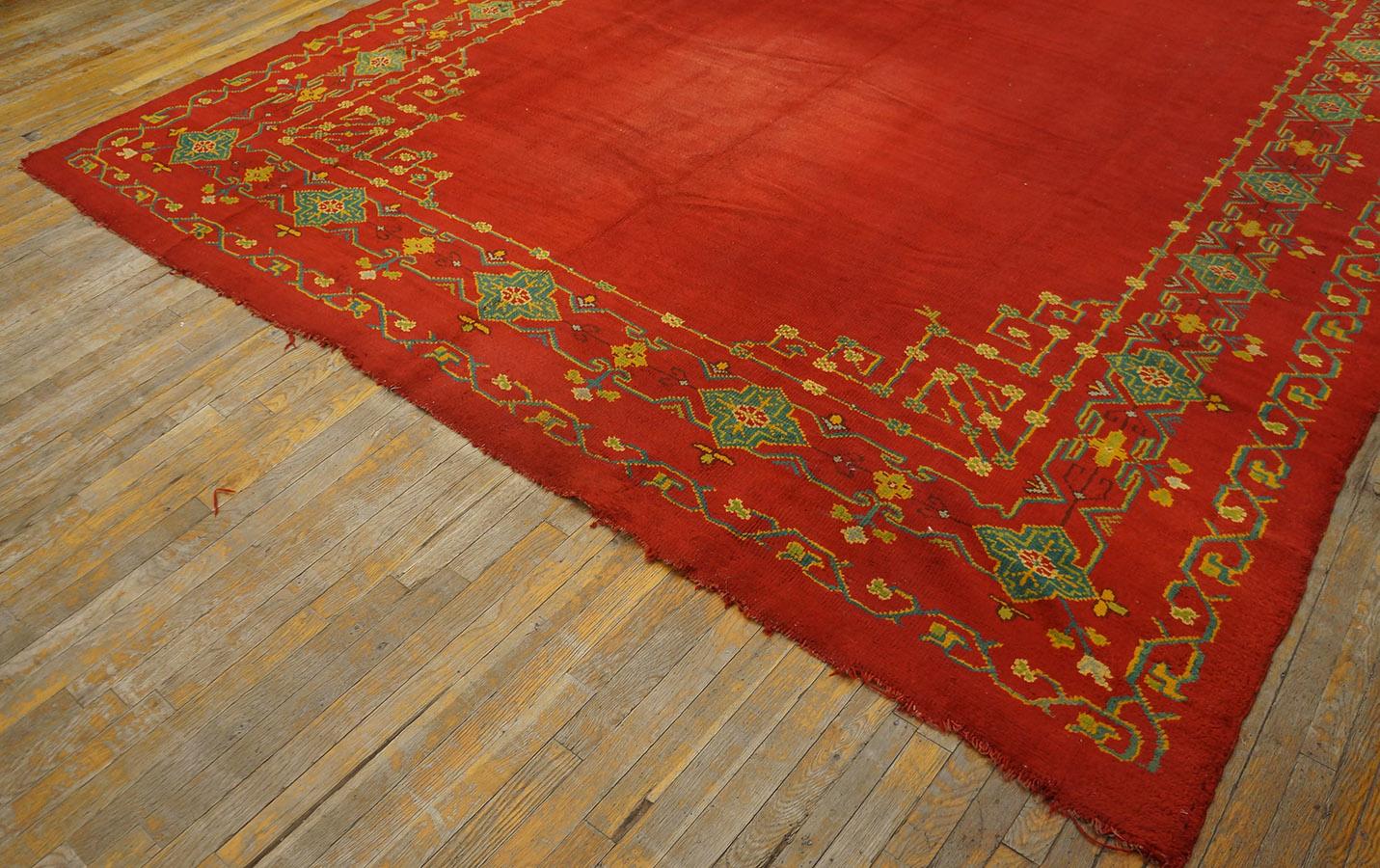 Late 19th Century Turkish Oushak Carpet ( 9'10'' x 13'3'' - 300 x 405 ) For Sale 11