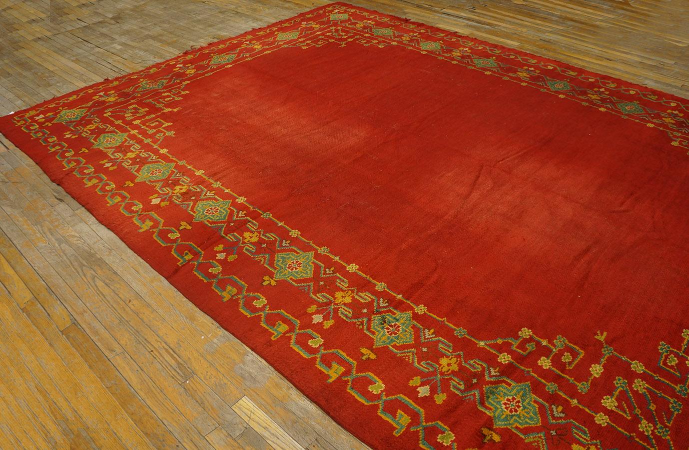 Late 19th Century Turkish Oushak Carpet ( 9'10'' x 13'3'' - 300 x 405 ) For Sale 5