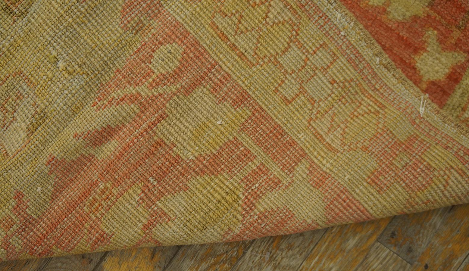 19th Century Turkish Oushak Carpet ( 9'2'' x 13'8'' - 280 x 416 ) For Sale 11