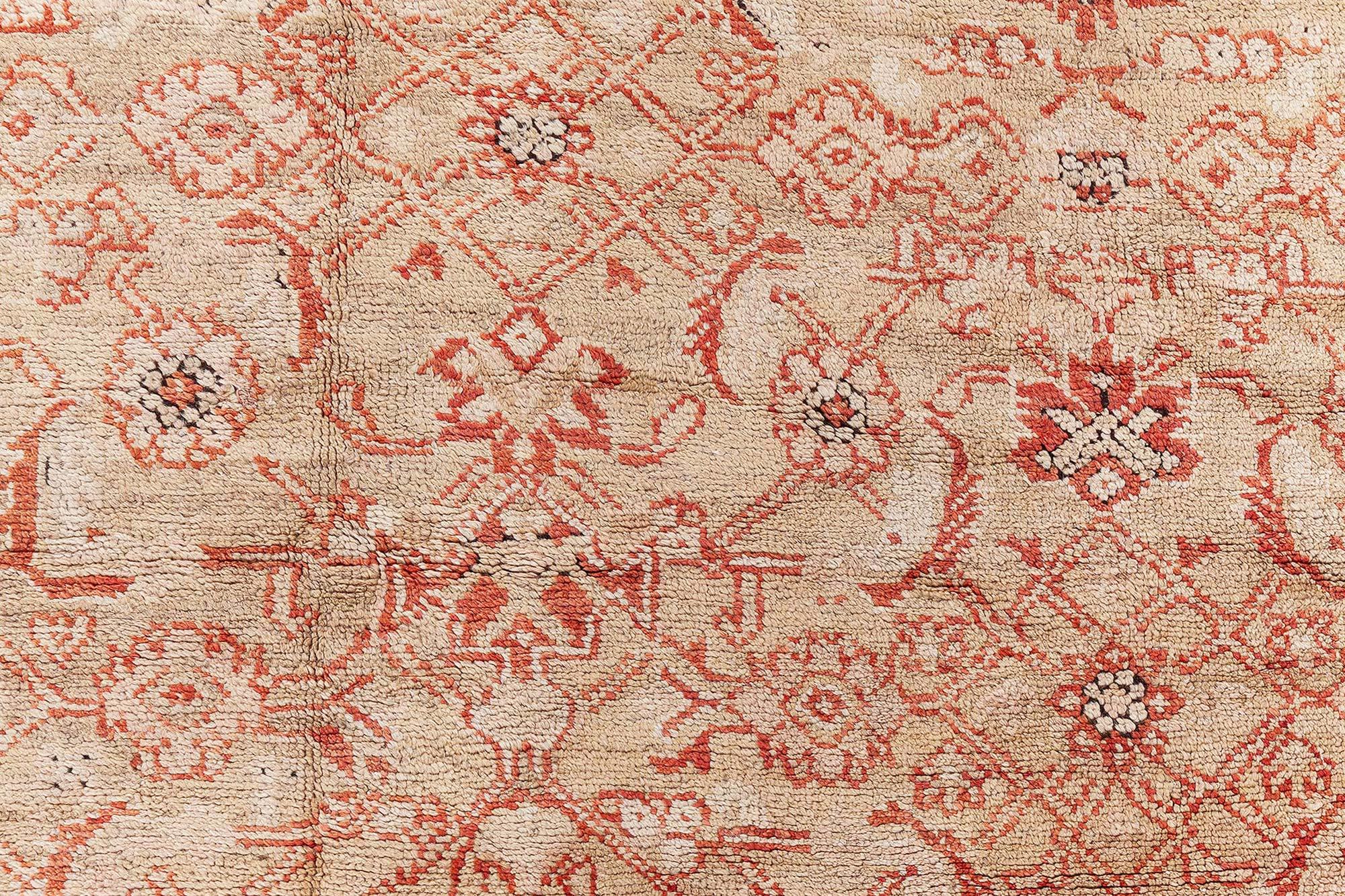 Antiker türkischer Oushak-Teppich Doris Leslie Blau im Angebot 1